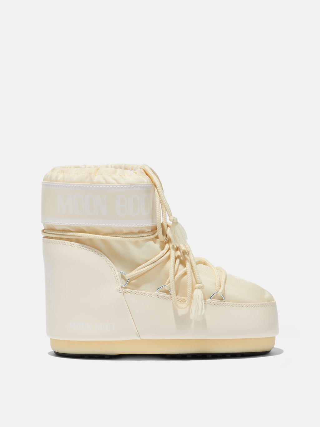 Icon Low Cream Nylon Boots Size 36/38